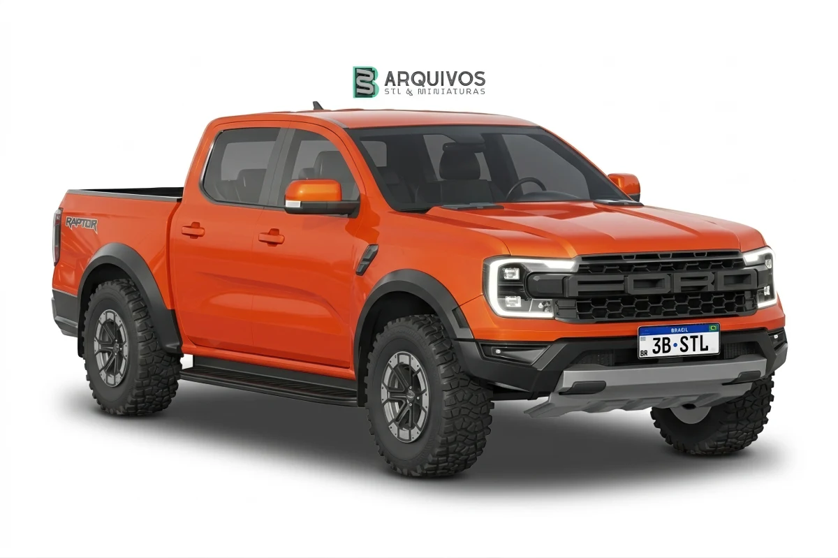 Modelo 3D STL - Ford Ranger Raptor 2023 — foto 3